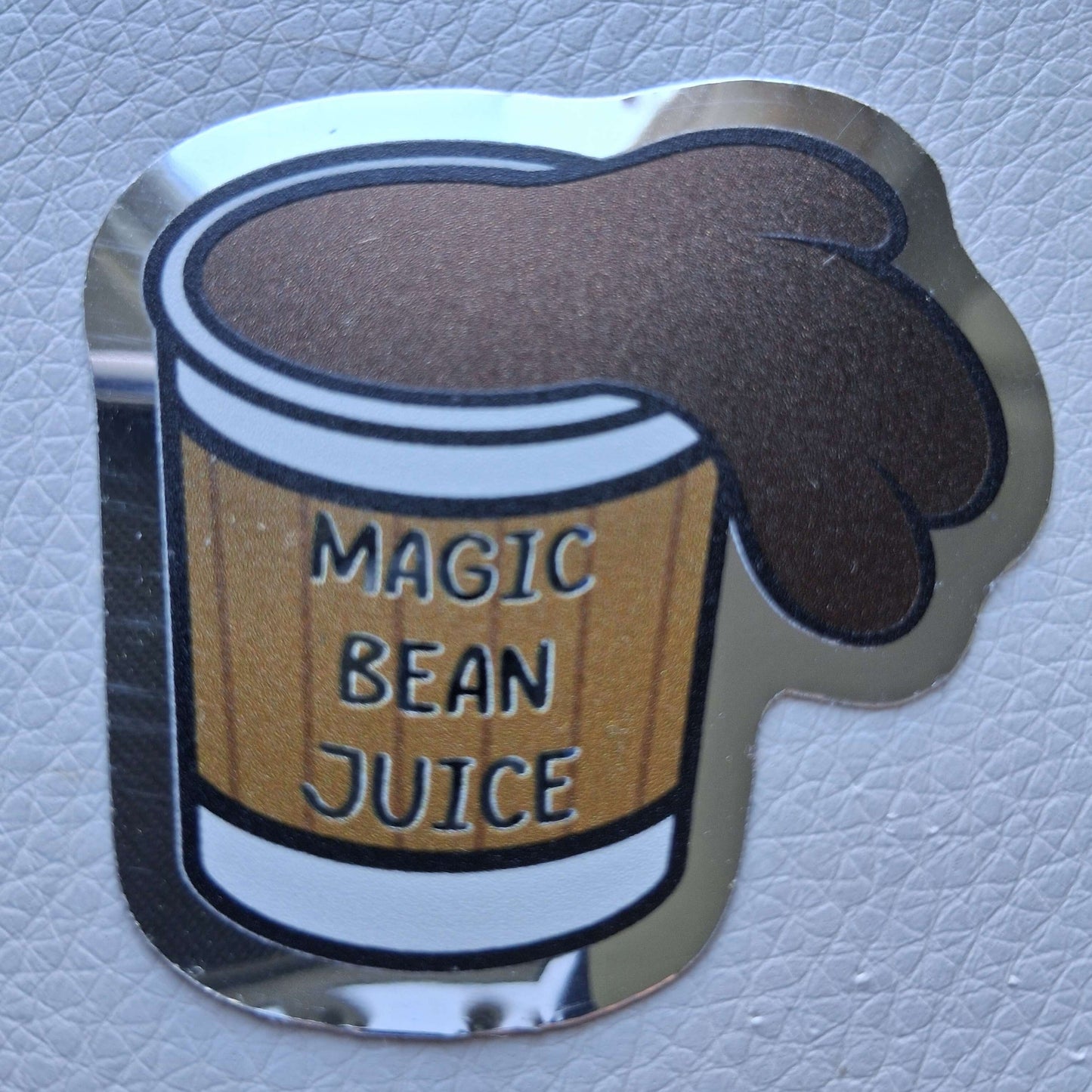 Magic Bean Juice Mirror Vinyl Sticker