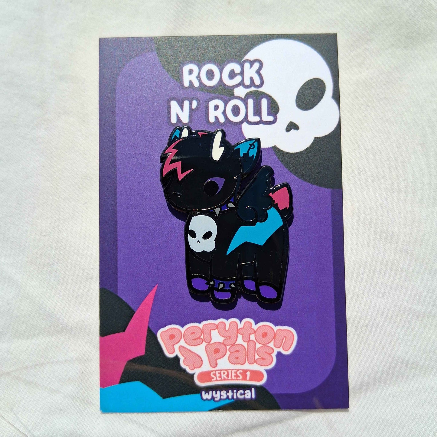 Rock N' Roll Peryton Pal Enamel Pin