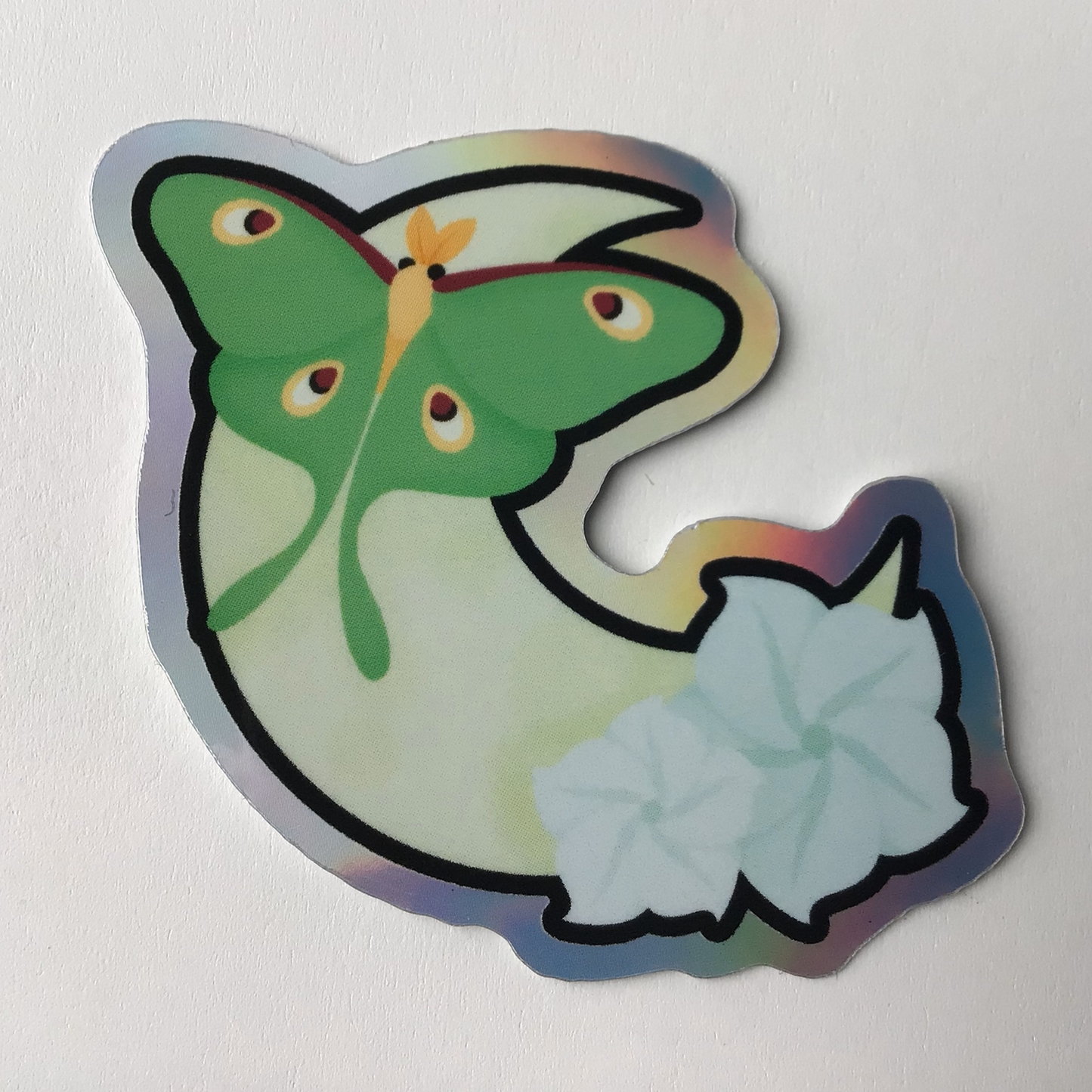Moon Lover Holographic Vinyl Sticker