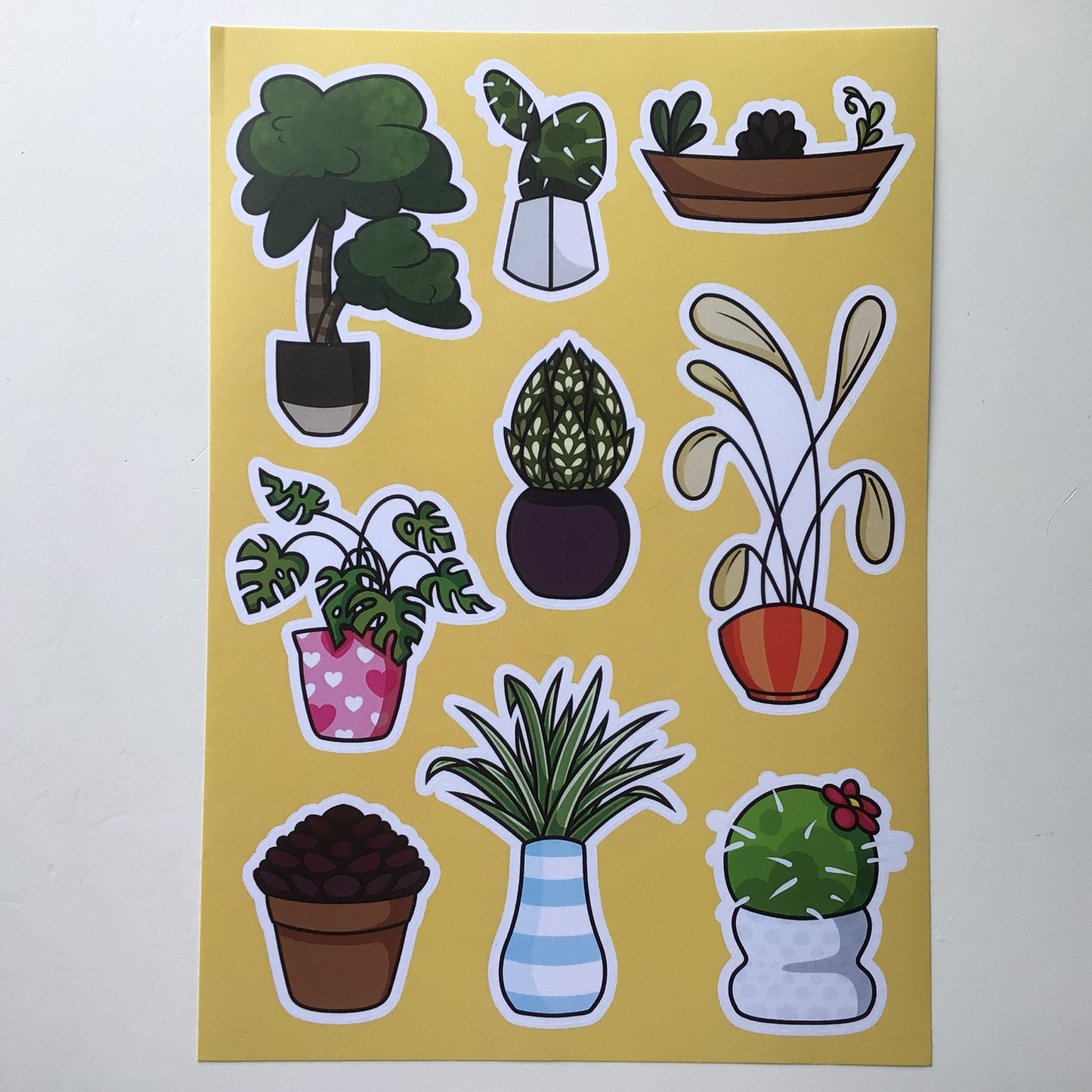 House Plants A5 Sticker Sheet