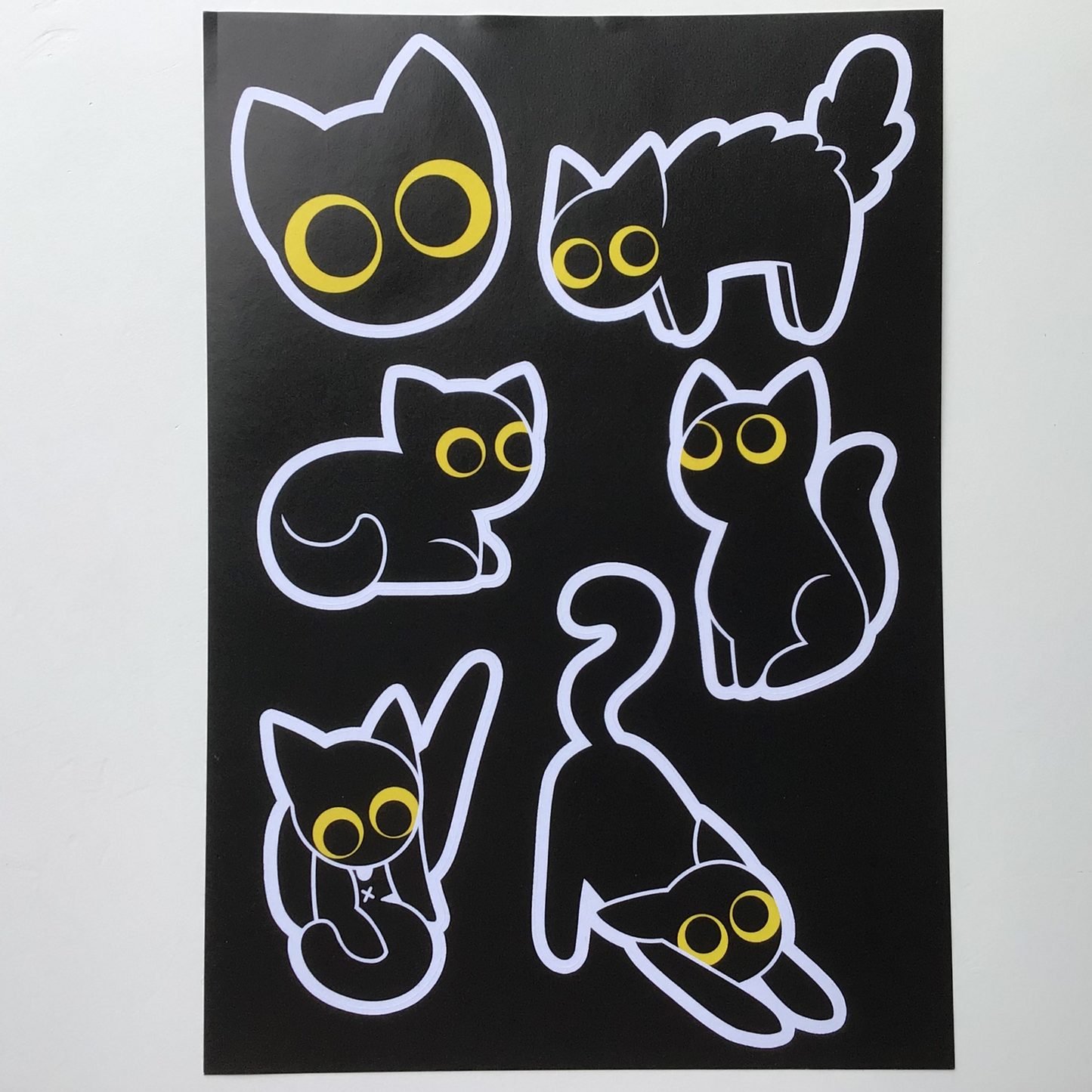 Void Cat A5 Sticker Sheet