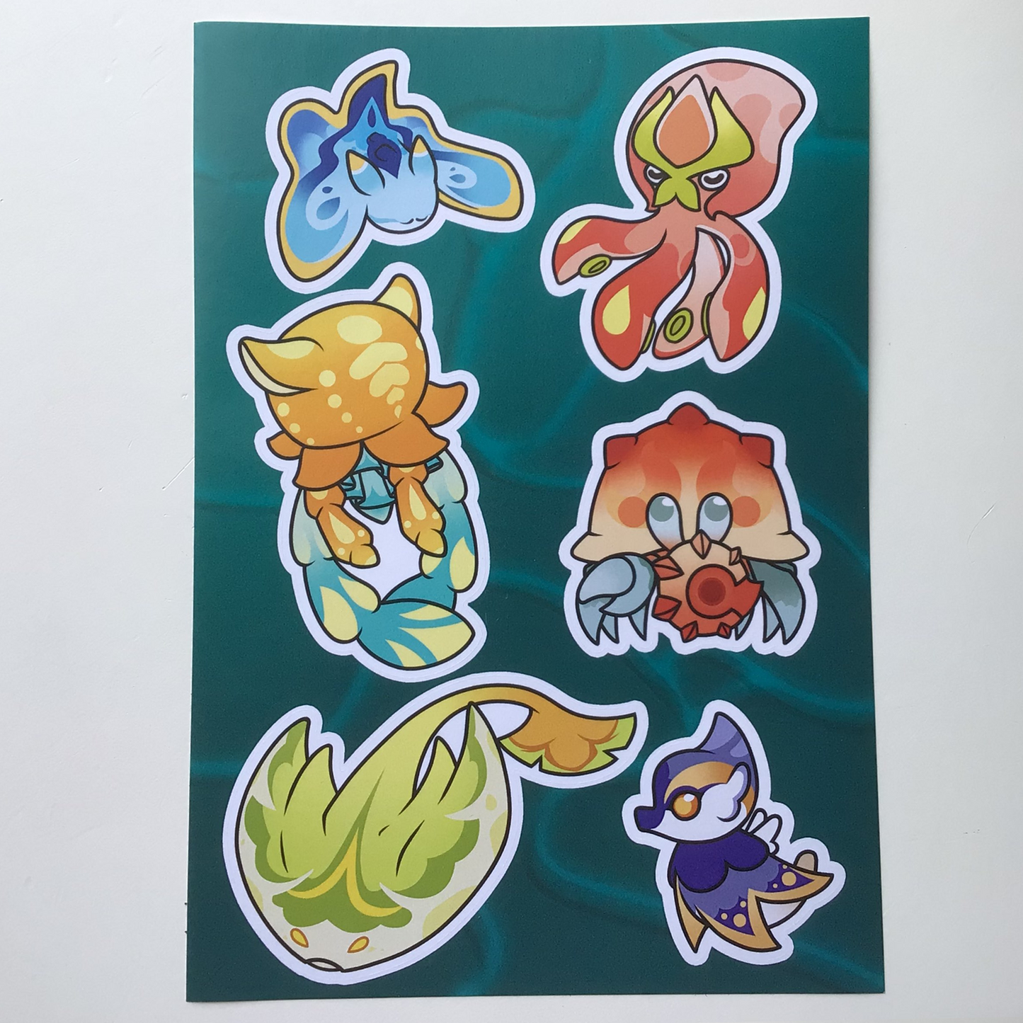 Fontaine Sealife A5 Sticker Sheet