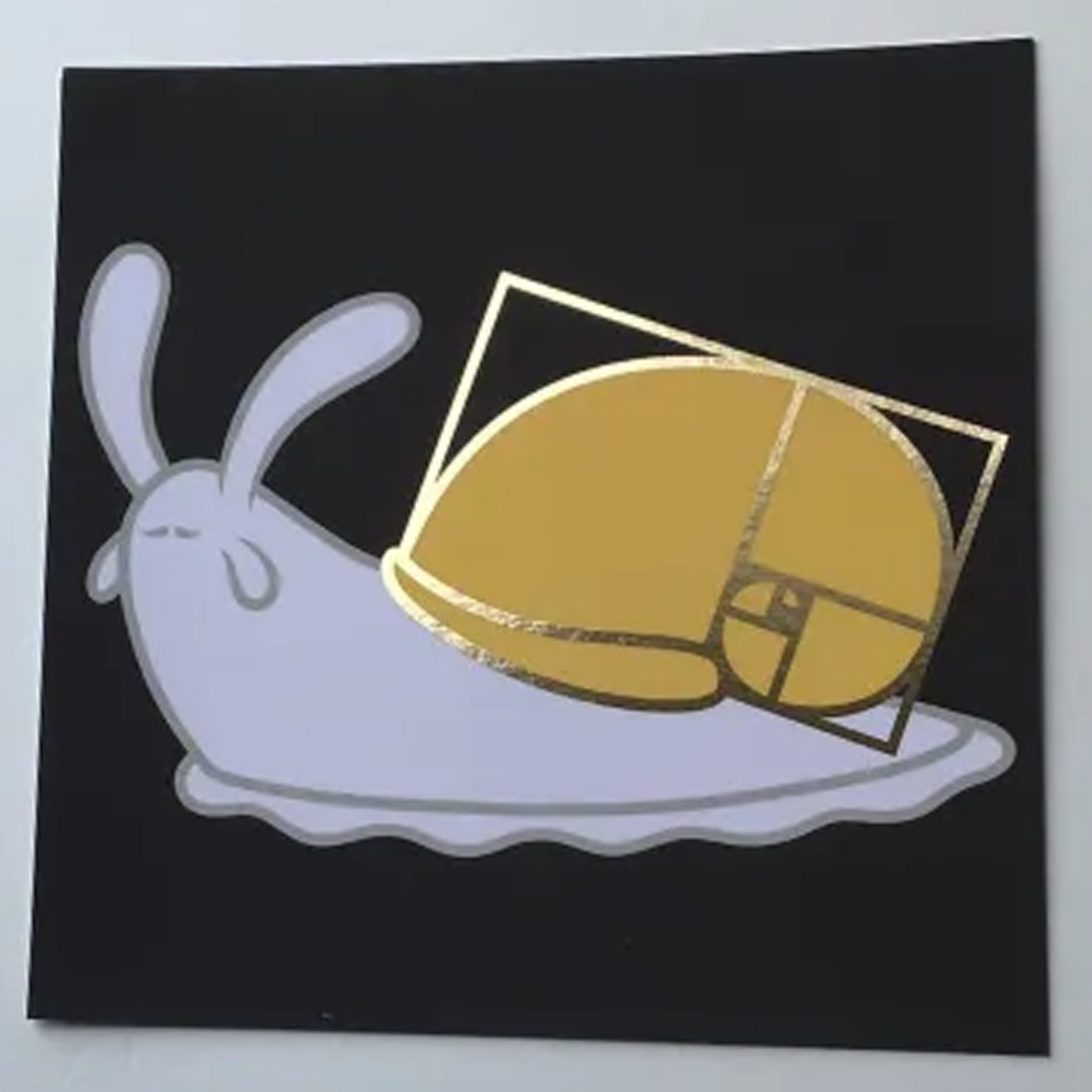 Golden Ratio Square Foil Print