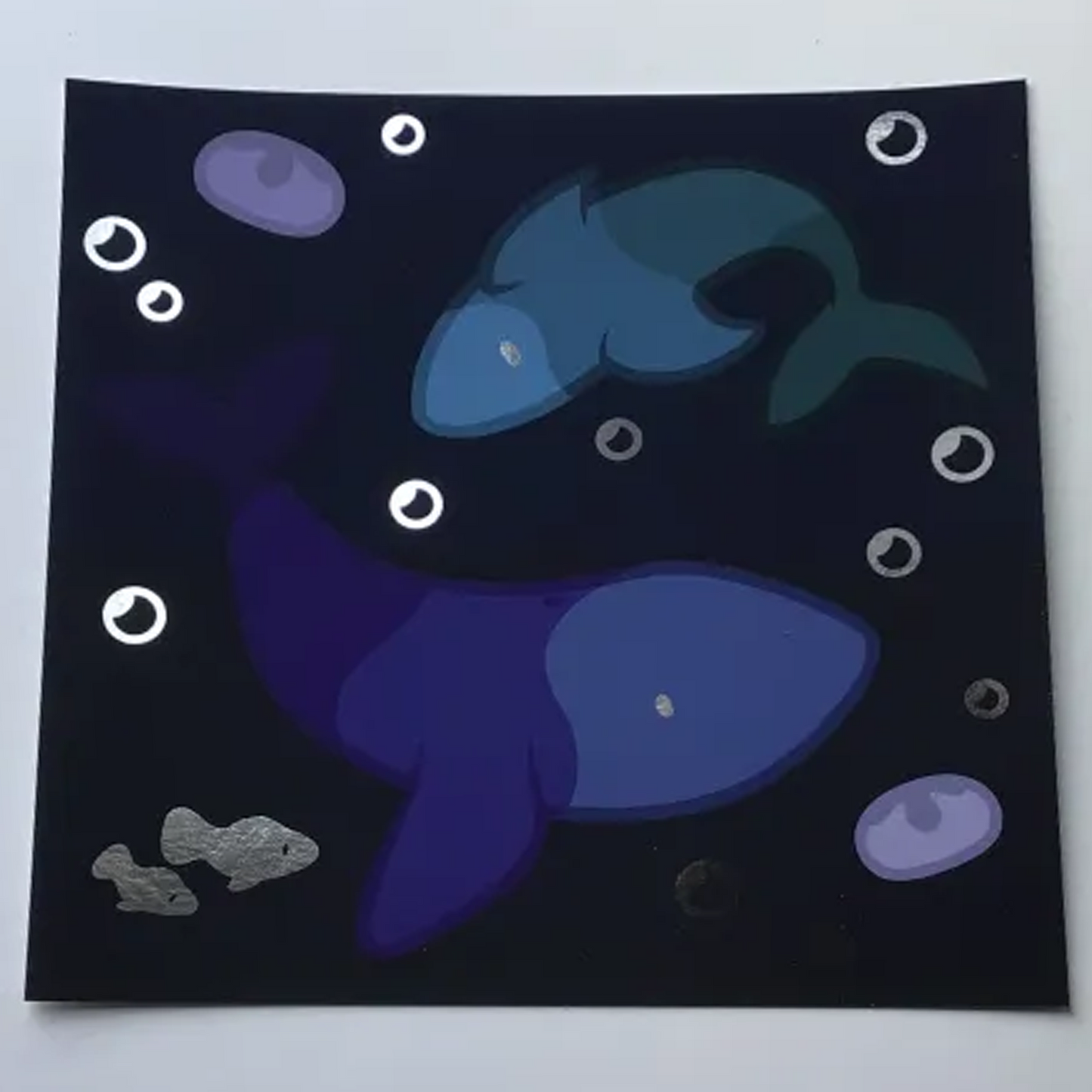 Peaceful Ocean Square Foil Print