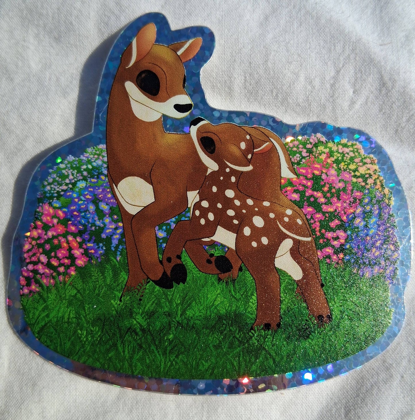Mom & Me Glitter Vinyl Sticker