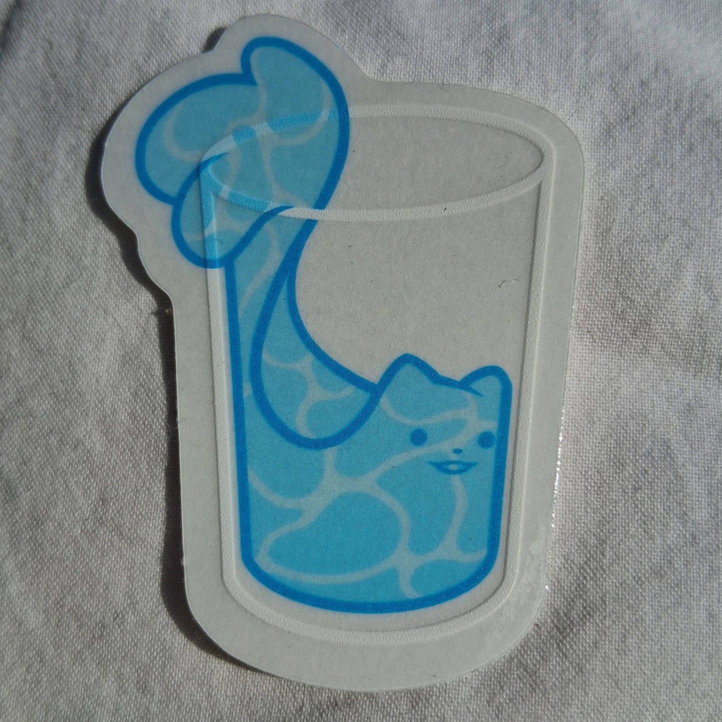 Cats Are Liquid Clear Sticker
