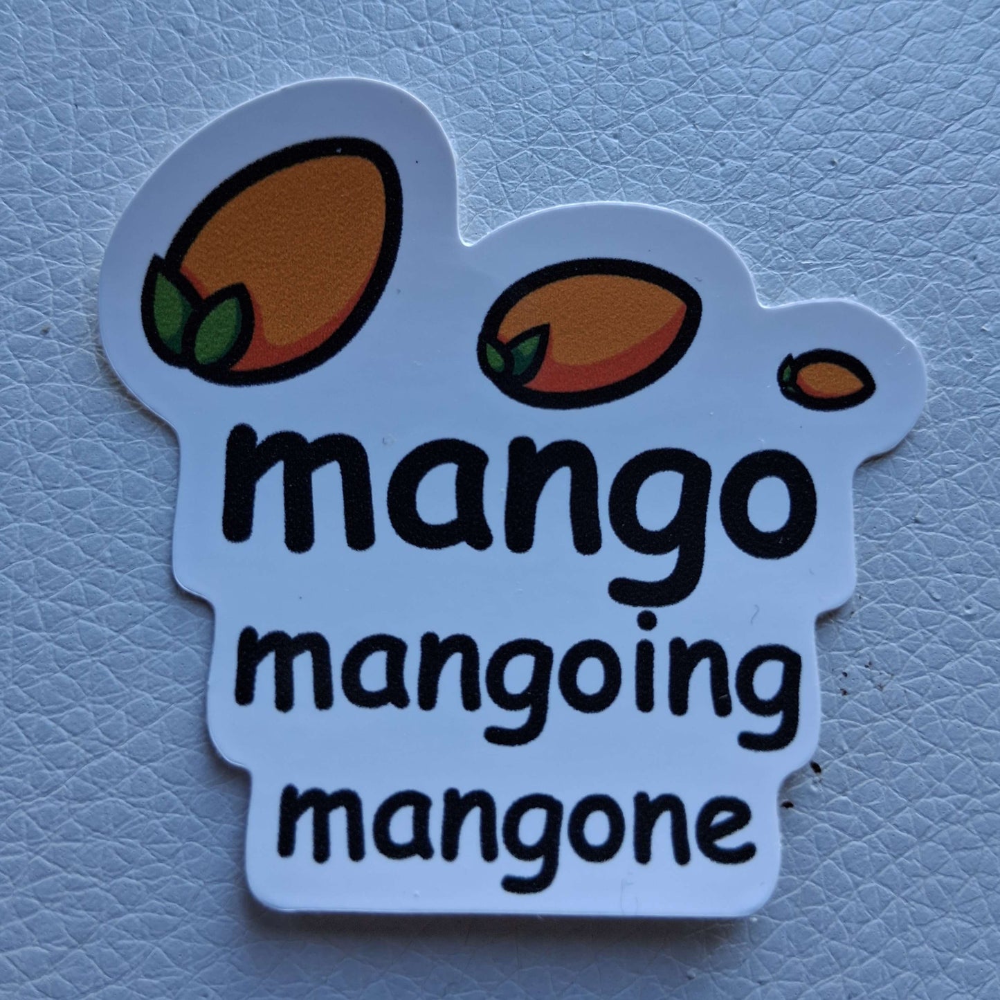 Mango Mangoing Mangone Vinyl Sticker