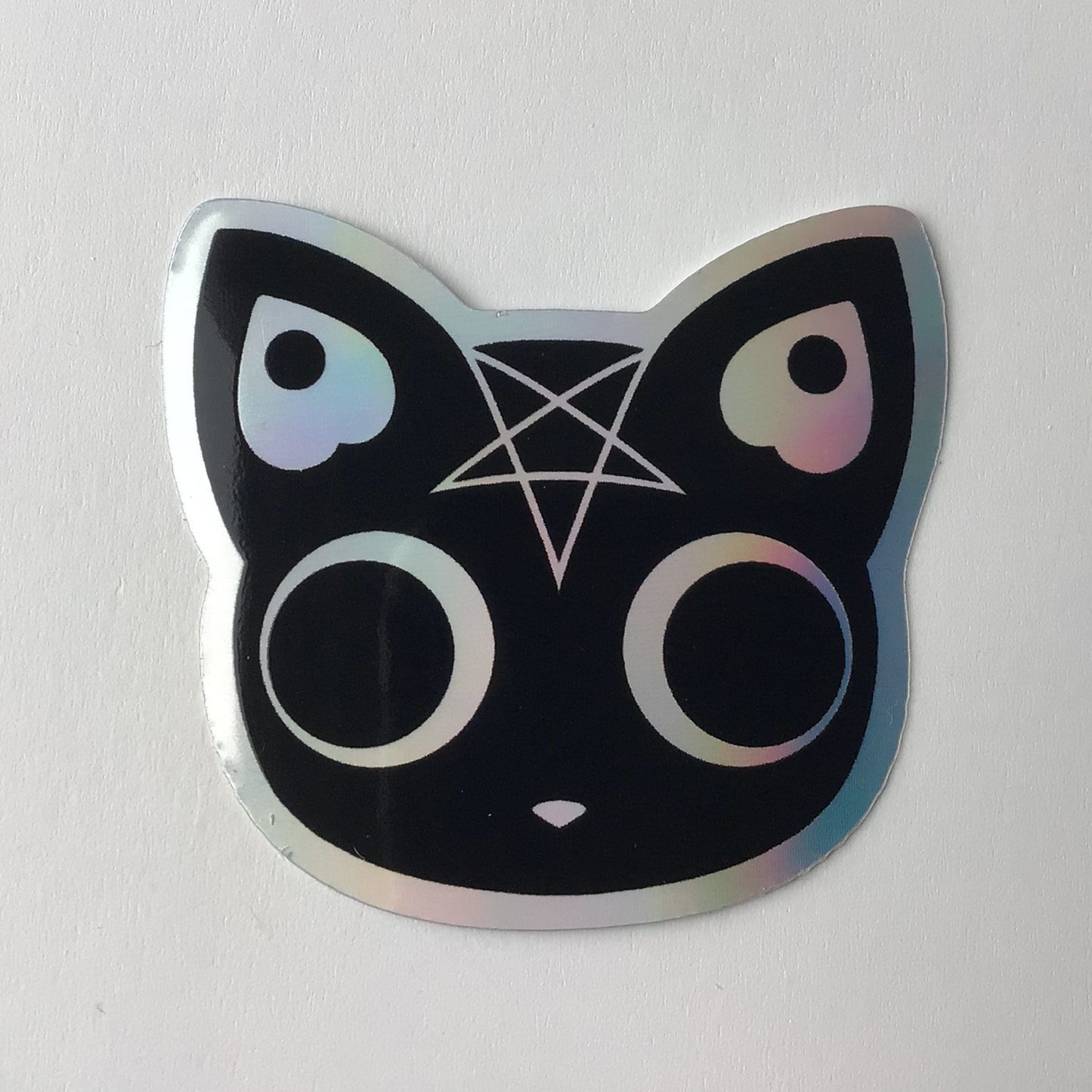 Demonicat Holographic Vinyl Sticker