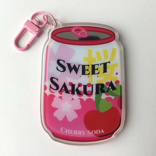 Sweet Sakura Soda Shaker Charm