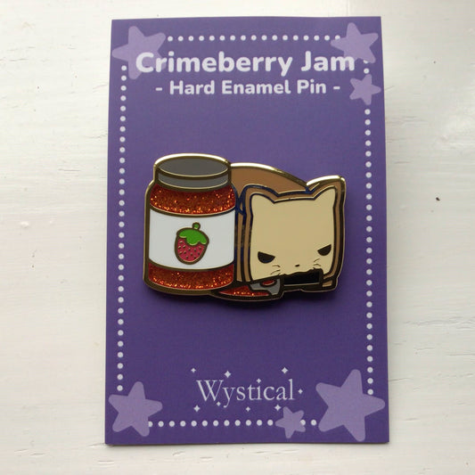 Crimeberry Jam Glitter Enamel Pin