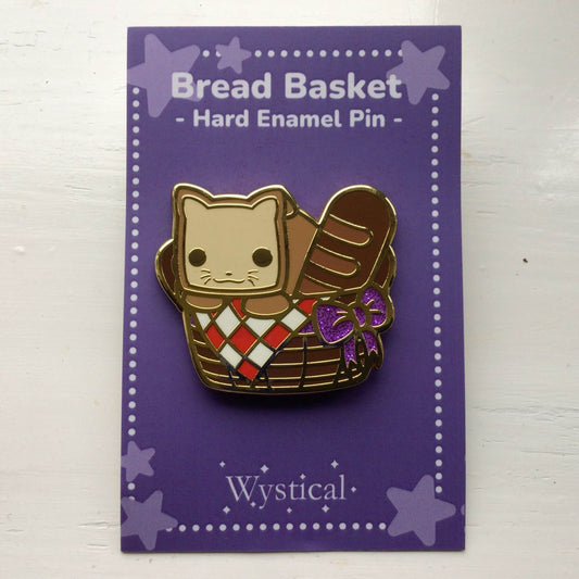 Bread Basket Glitter Enamel Pin