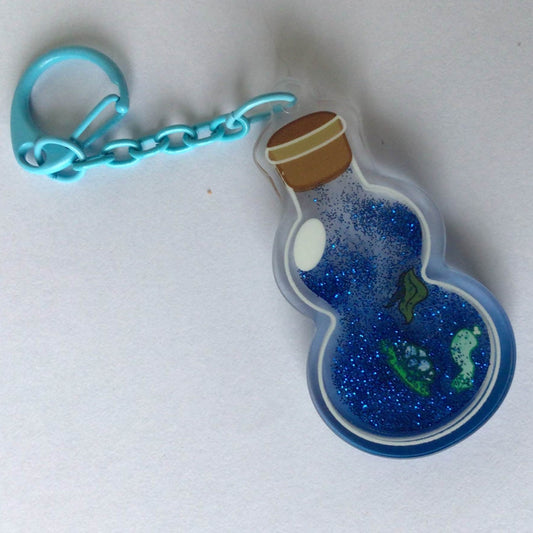 Water Breathing Potion Liquid Glitter Charm